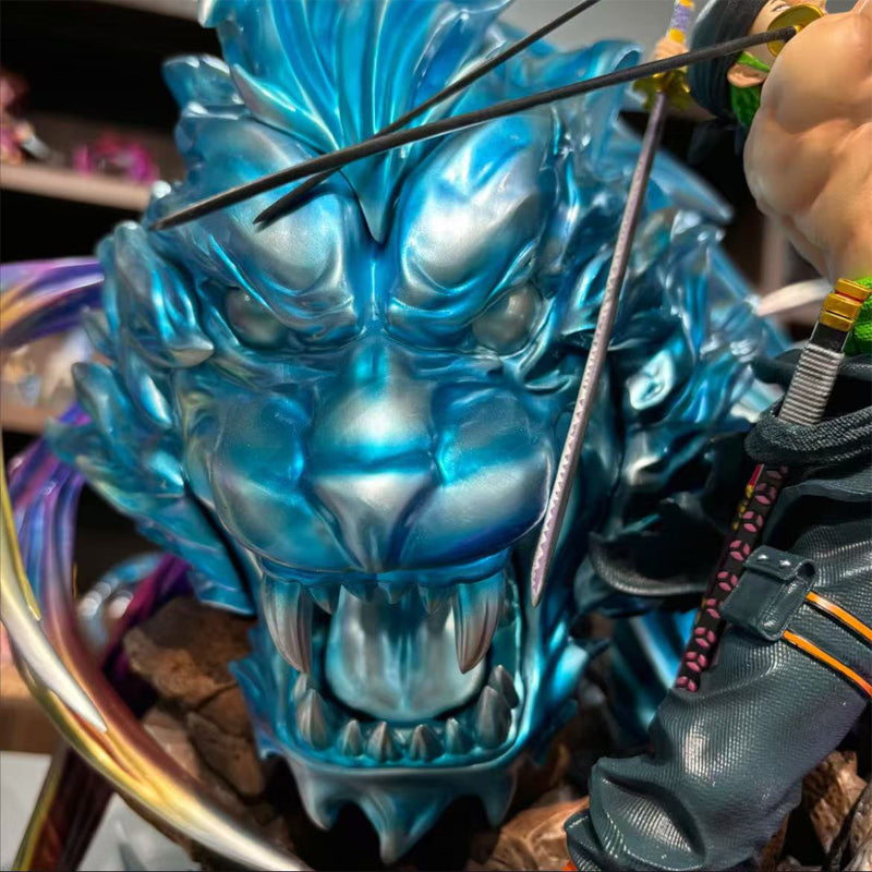 JIAO DIAN & C4 Studio One Piece Straw Hat Pirates 1st Extreme Tiger Hunter Zoro [ELECTROPLATING] Resin Statue In Stock