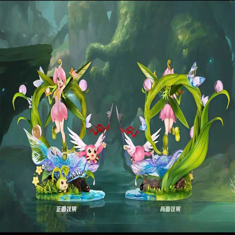 [IN STOCK] Digimon Figure [AN] – Lilimon & Tanemon & Nyokimon & Piximon GK Resin Statue
