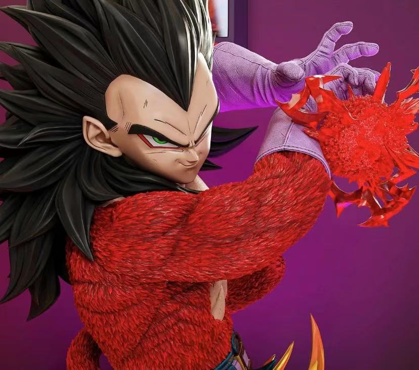 KD Studio - 1/1 Bust Goku | Vegeta SSJ4 LED Resin Statue[In Stock]
