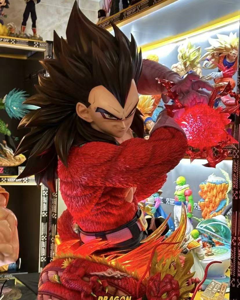 KD Studio - 1/1 Bust Goku | Vegeta SSJ4 LED Resin Statue[In Stock]