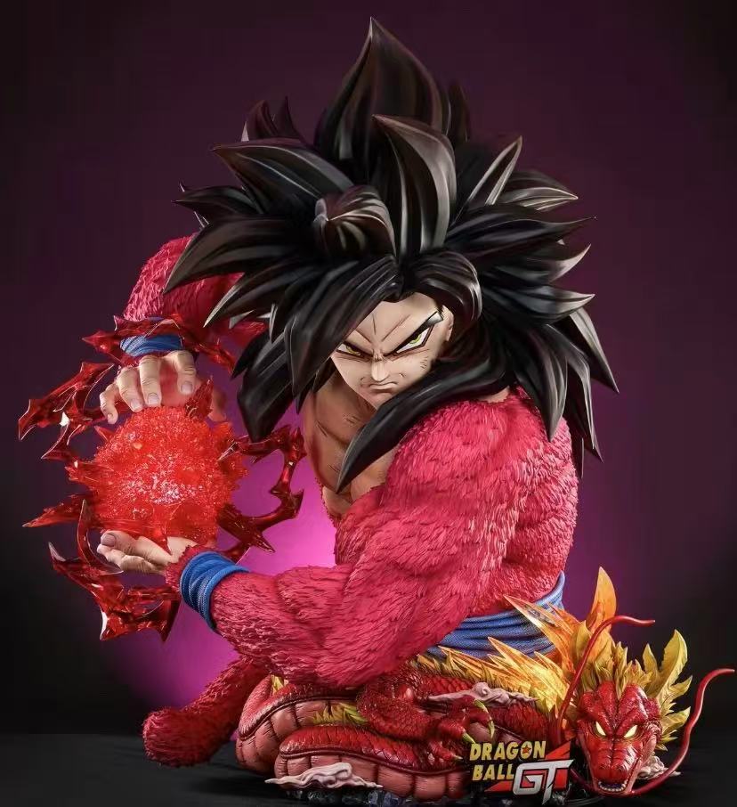 KD Studio - 1/1 Bust Goku | Vegeta SSJ4 LED Resin Statue[In Stock]