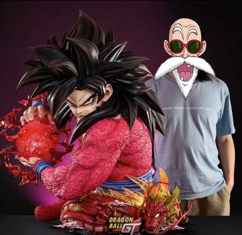 KD Studio - 1/1 Bust Goku | Vegeta SSJ4 LED Resin Statue[In Stock]