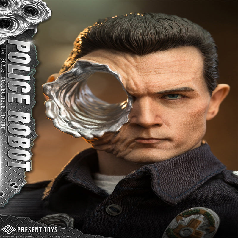 Present Toys SP62 Police Robot - T1000 1/6 Limited Collectible Action Figure In Stock