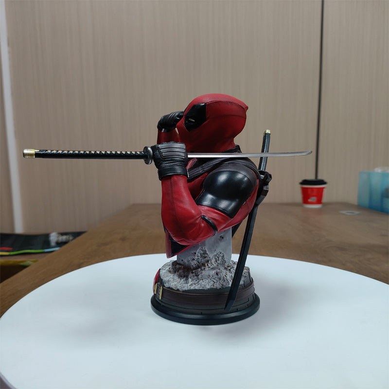 Deadpool & Wolverine Small Bust Statue Figure Resin Model Collectible GK Resin Statue In Stock
