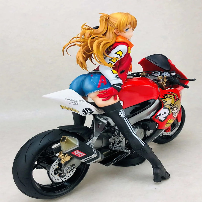 LJS Studio - Neon Genesis Evangelion Motorcycle Soryu Asuka Langley & Motorcycle Ayanami Rei 2.0 GK Resin Statue IN Stock