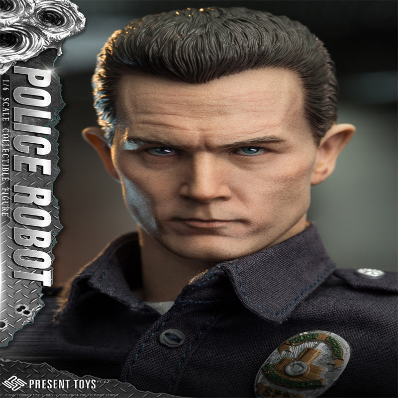 Present Toys SP62 Police Robot - T1000 1/6 Limited Collectible Action Figure In Stock