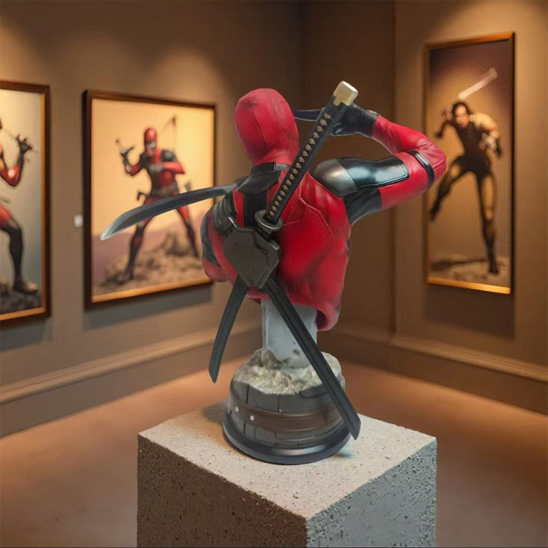 Deadpool & Wolverine Small Bust Statue Figure Resin Model Collectible GK Resin Statue In Stock