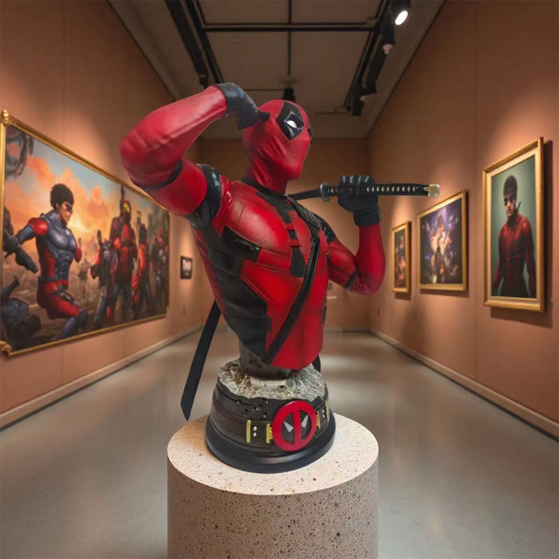 Deadpool & Wolverine Small Bust Statue Figure Resin Model Collectible GK Resin Statue In Stock