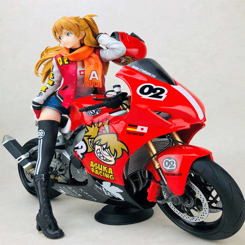 LJS Studio - Neon Genesis Evangelion Motorcycle Soryu Asuka Langley & Motorcycle Ayanami Rei 2.0 GK Resin Statue IN Stock