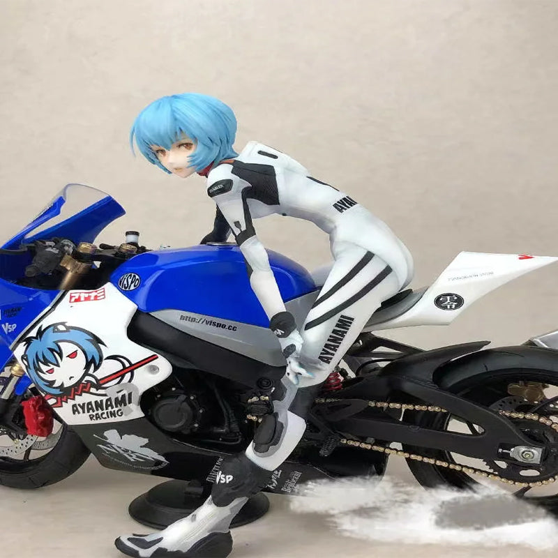 LJS Studio - Neon Genesis Evangelion Motorcycle Soryu Asuka Langley & Motorcycle Ayanami Rei 2.0 GK Resin Statue IN Stock