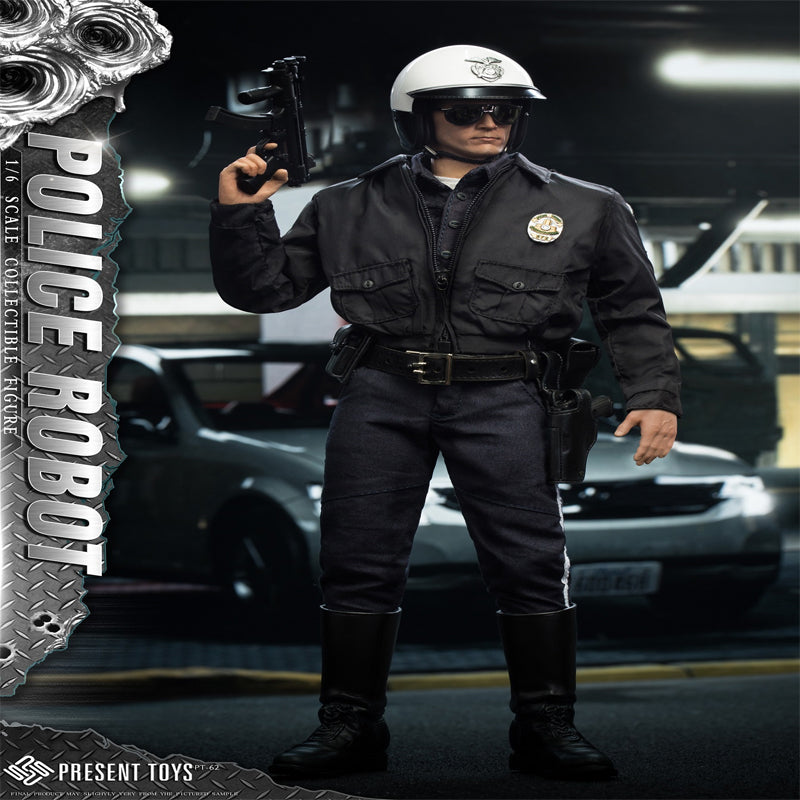 Present Toys SP62 Police Robot - T1000 1/6 Limited Collectible Action Figure In Stock