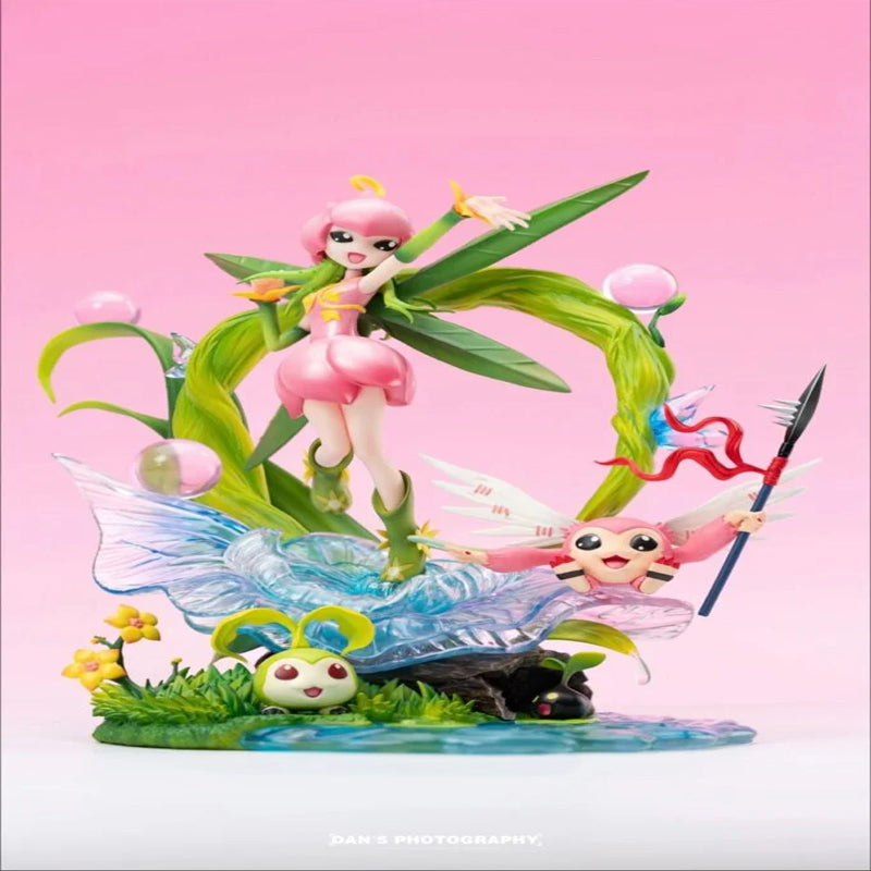 [IN STOCK] Digimon Figure [AN] – Lilimon & Tanemon & Nyokimon & Piximon GK Resin Statue