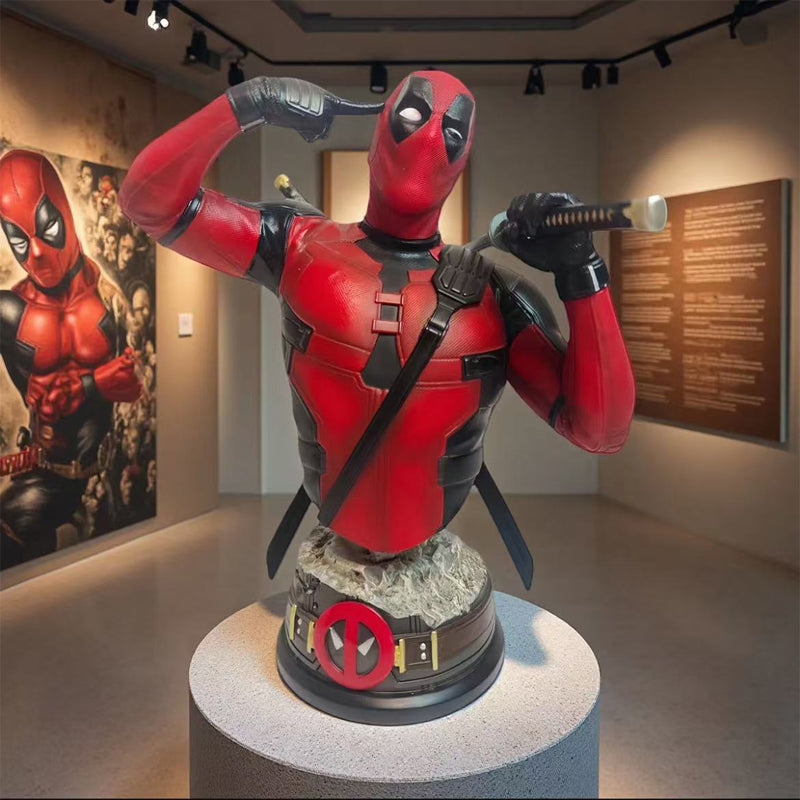 Deadpool & Wolverine Small Bust Statue Figure Resin Model Collectible GK Resin Statue In Stock