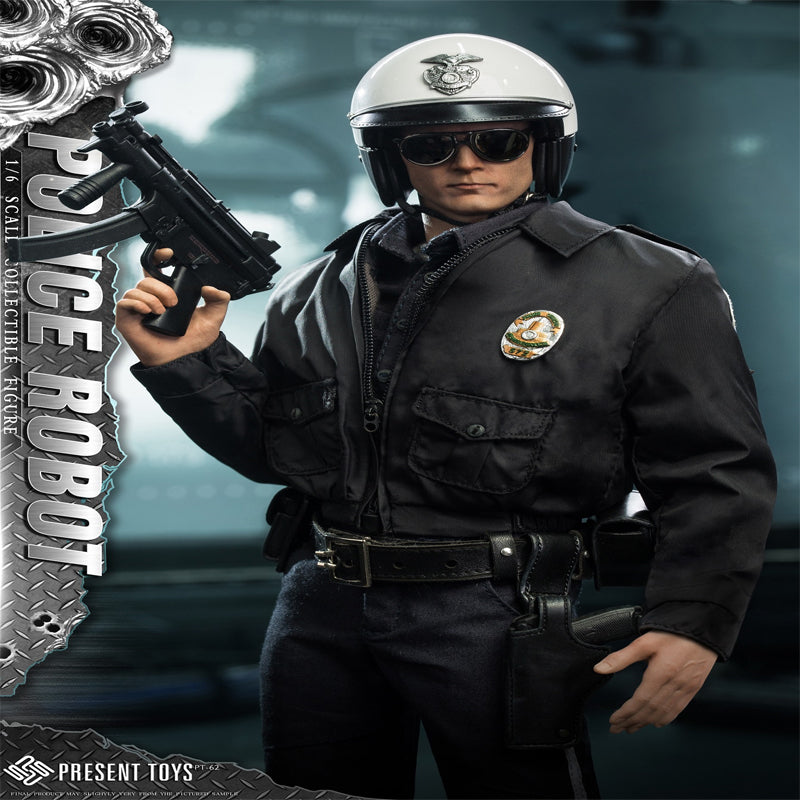 Present Toys SP62 Police Robot - T1000 1/6 Limited Collectible Action Figure In Stock