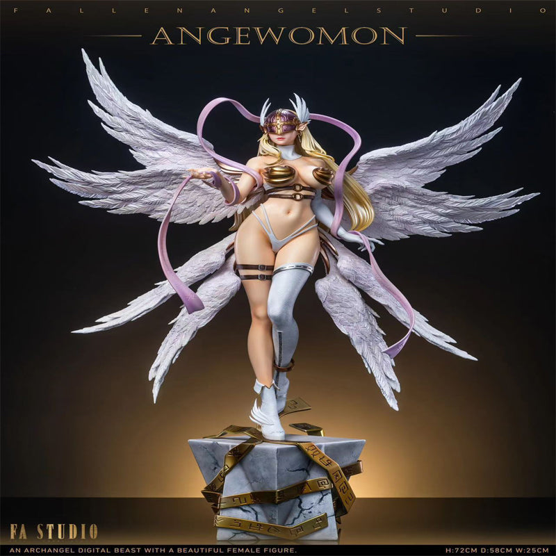 [In Stock]FA Studio 1/4 Scale Angewomon & Lady Devimon - Digimon Resin Statue