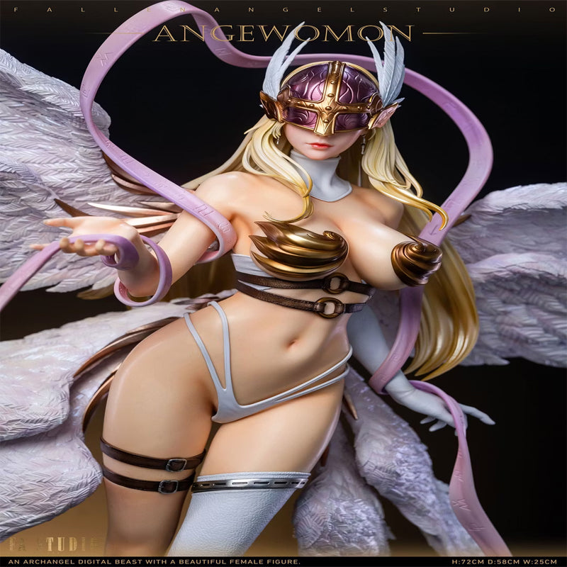 [In Stock]FA Studio 1/4 Scale Angewomon & Lady Devimon - Digimon Resin Statue