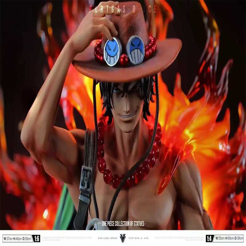 [In Stock] Okr Studio - One Piece Burning Ace 1/6 LED Resin Statue