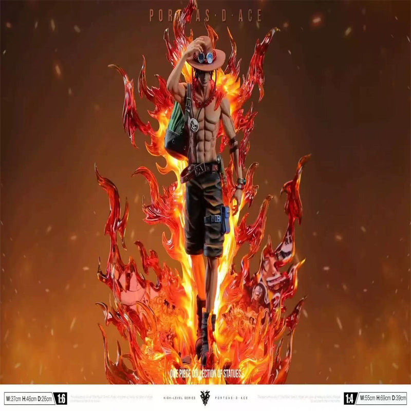 [In Stock] Okr Studio - One Piece Burning Ace 1/6 LED Resin Statue