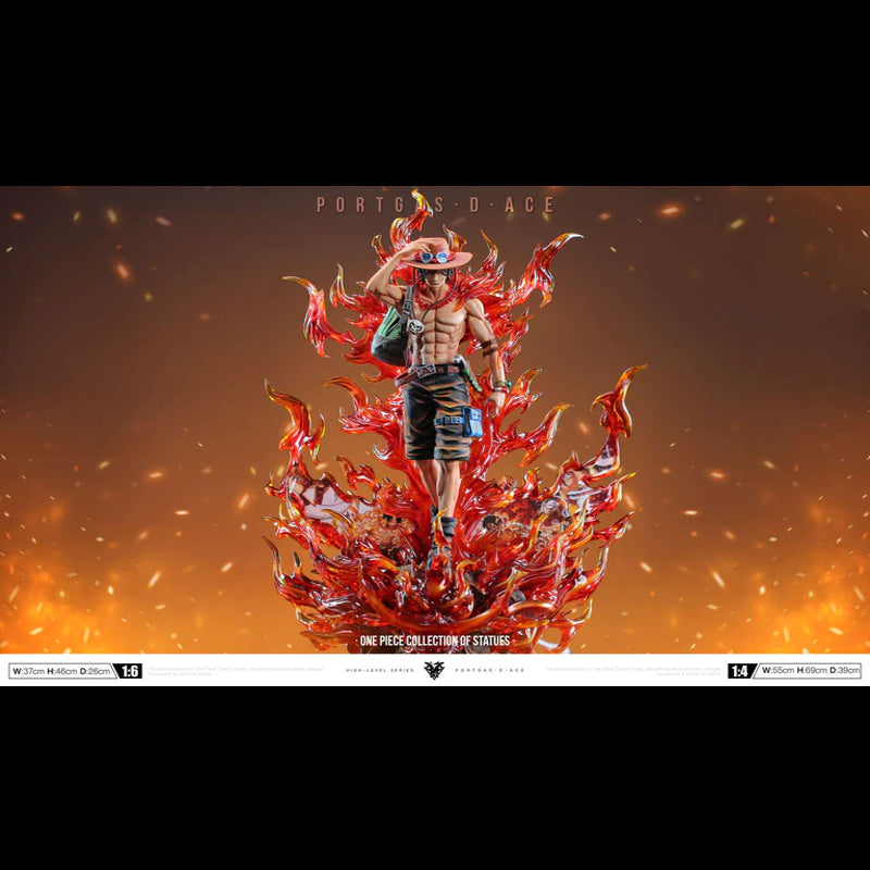[In Stock] Okr Studio - One Piece Burning Ace 1/6 LED Resin Statue