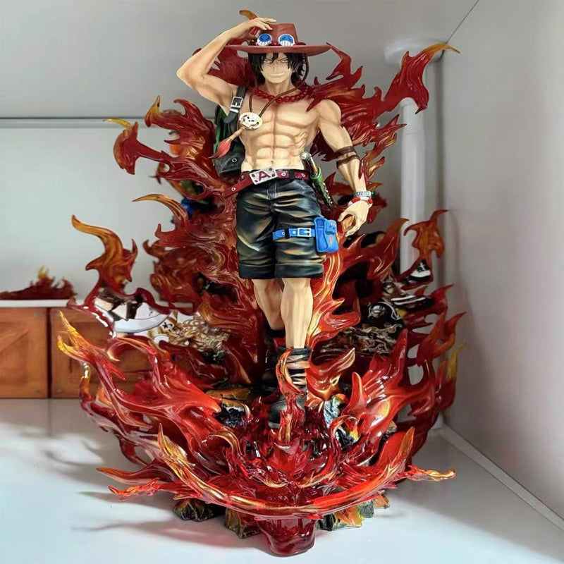 [In Stock] Okr Studio - One Piece Burning Ace 1/6 LED Resin Statue