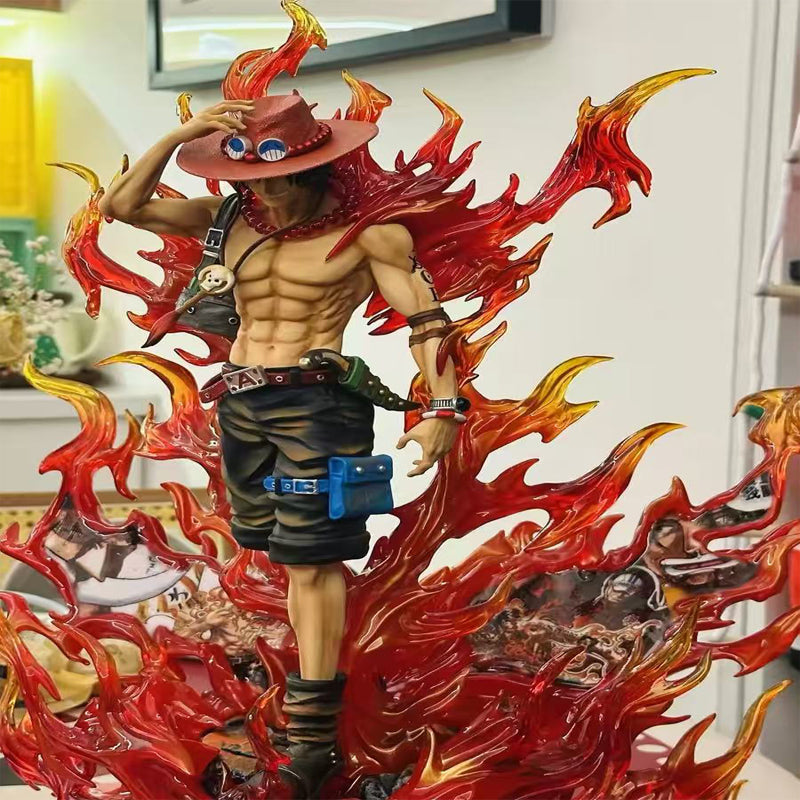[In Stock] Okr Studio - One Piece Burning Ace 1/6 LED Resin Statue
