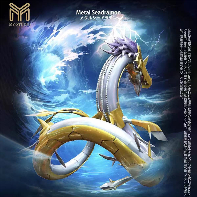 [In Stock] MY Studio-Digimon 4 King Series Metal Seadramon [Plus] H46cm Resin Statue