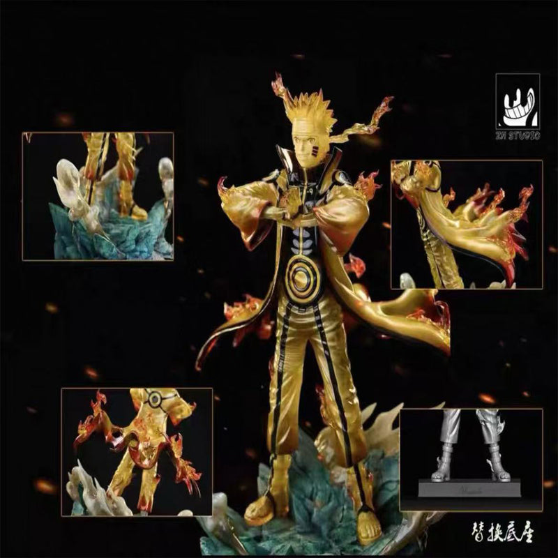 [In Stock] ZH Studio 1/6 NARUTO Kurama mode Naruto GK Resin Statue