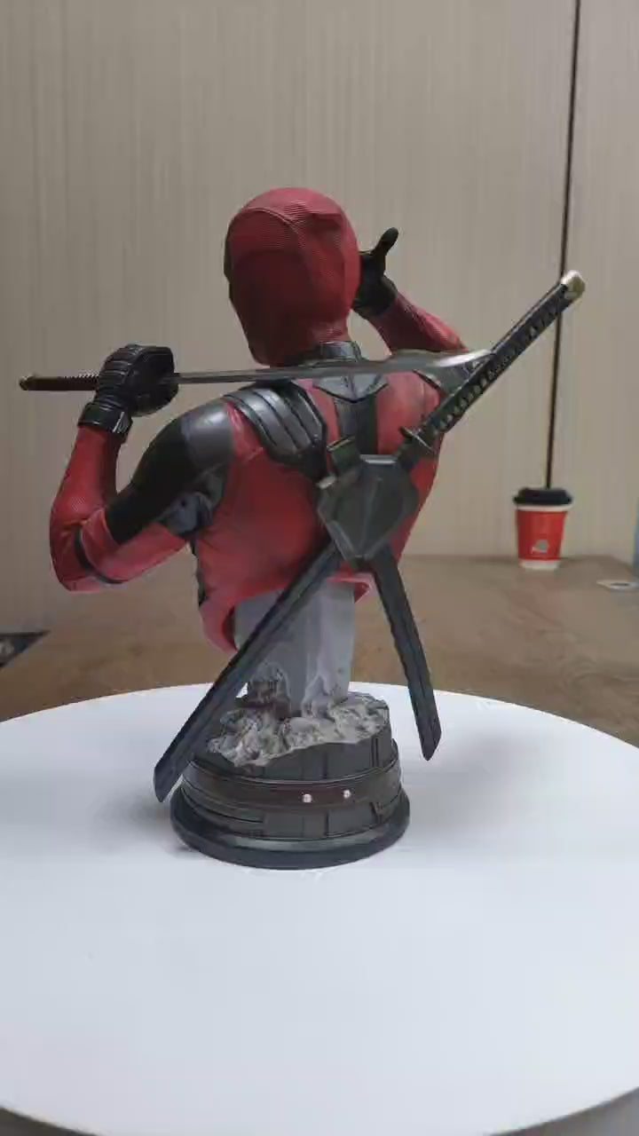 Deadpool & Wolverine Small Bust Statue Figure Resin Model Collectible GK Resin Statue In Stock