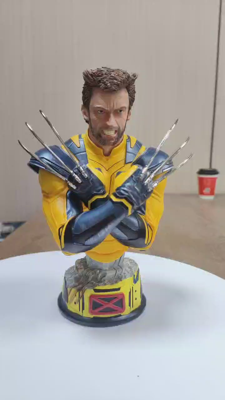 Deadpool & Wolverine Small Bust Statue Figure Resin Model Collectible GK Resin Statue In Stock